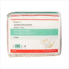 Cardinal Health Wings™ Ultra Quilted Adult Briefs - XL