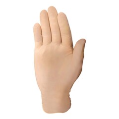 S2S Global Exam Glove PremierPro™ Heavy Medium NonSterile Stretch Vinyl Standard Cuff Length Smooth Beige Not Rated, 1000/CS