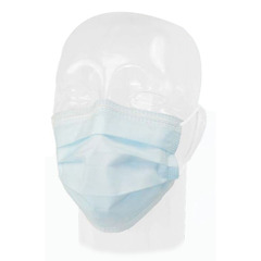Aspen Surgical Products Procedure Mask Pleated Earloops One Size Fits Most Blue NonSterile ASTM Level 1 Adult, 500/CS