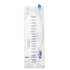 MTG Intermittent Catheter Kit MTG EZ-Advancer Mini-Pak Firm Straight Tip 14 Fr. Without Balloon Silicone, 100 EA/CS