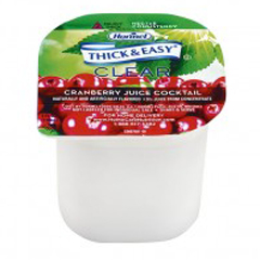 MON732813CS - Hormel Health Labs - Thick & Easy® Clear Thickened Beverage, Cranberry Juice, Nectar Consistency