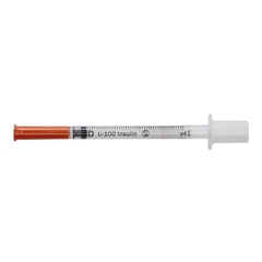MON971151CS - BD - Insulin Syringe with Needle Ultra-Fine™ Lo-Dose™ 1 mL 29 Gauge 1/2 Inch Attached Needle NonSafety, 200/CS