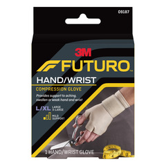 3M Support Glove Futuro™ Fingerless Large / X-Large Over-the-Wrist Ambidextrous Nylon / Spandex, 12/CS