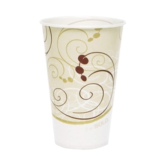 Solo Drinking Cup Solo 12 oz. Symphony Print Wax Coated Paper Disposable, 2000 EA/CS