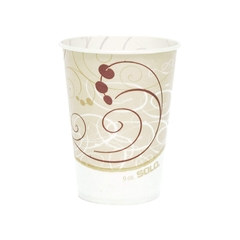 Solo Drinking Cup Solo 9 oz. Symphony Print Wax Coated Paper Disposable, 2000 EA/CS