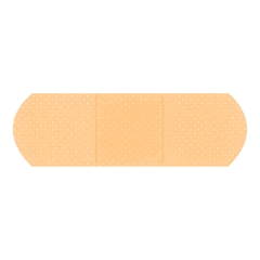 MON97285CS - Dukal - Adhesive Strip American White Cross 1 x 3" Plastic Rectangle Sheer Sterile, 1200 EA/CS