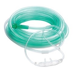 Sun Med ETCO2 Nasal Sampling Cannula with O2 Delivery Ventlab Adult Curved Prong / NonFlared Tip 7 Foot O2 Line