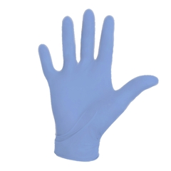 Halyard Exam Glove Aquasoft Small NonSterile Nitrile Standard Cuff Length Textured Fingertips Blue Not Chemo Approved, 3000 EA/CS
