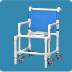 Innovative Products Shower Chair Original Fixed Arms PVC Frame Mesh Backrest 25-3/4 Inch Seat Width 350 lbs. Weight Capacity, 1/EA