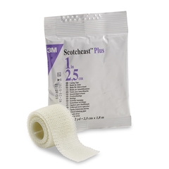 3M Cast Tape 3M™ Scotchcast™ Plus 1 Inch X 6 Foot Fiberglass / Resin White, 10/BX