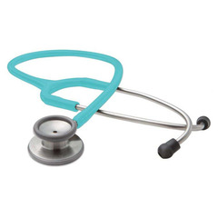 ADC Clinician Stethoscope Adscope&reg; 603 Turquoise 1-Tube 22 Inch Tube Double Sided Chestpiece, 1/EA