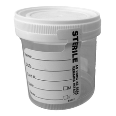 Starplex Scientific Specimen Container with Temperature Strip Starplex&reg; 53 mm Opening 90 mL (3 oz.) Screw Cap Patient Information Sterile