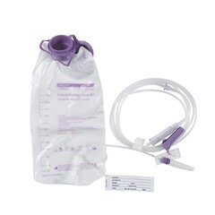 Amsino International Enteral Feeding Pump Bag Set ALCOR AMSure 1200 mL ENFit Connector, 30/CS