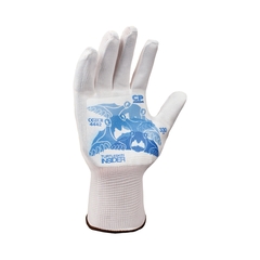 Warwick Mills Cut Resistant Glove Liner Turtleskin™ CP Neon Insider Powder Free Nylon / Polyester White Medium
