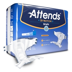 Attends Stretch&reg; Moderate Absorbency Briefs, XL, 96/CS