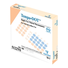 Medical Indicators Disposable Oral Thermometer Tempa-DOT 99 to 104 -&deg;F Color Dots Display, 100/BX