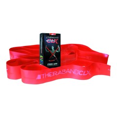 Performance Health Exercise Resistance Band with Loops TheraBand&reg; CLX™ Consecutive Loops Red 4 Inch X 5 Foot Medium Resistance, 1/EA