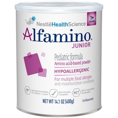 Nestle Healthcare Nutrition Pediatric Oral Supplement / Tube Feeding Formula Alfamino Junior Unflavored 400 Gram Can Powder