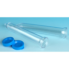 Globe Scientific Urinalysis Tube Conical Bottom Plain 21 X 105 mm 12 mL Blue Snap Cap Polystyrene Tube, 1000/CS