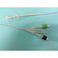 Poiesis Duette™ Foley Catheter 2-Way Subsumed Tip 10 cc Proximal Balloon, 5 cc Distal Balloon 14 Fr. Silicone