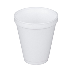 Dart 10J10, 10 Oz. White Foam Cup, 1000-Piece Case