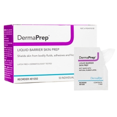 Dermarite Skin Barrier Wipe DermaPrep™ Isopropyl Alcohol Individual Packet, 50/BX