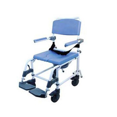 Alimed Commode / Shower Chair Healthline&reg; EZee Life Padded Flip-Back Arms Aluminum Frame Padded Backrest 18 Inch Seat Width 285 lbs. Weight Capacity, 1/EA
