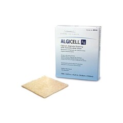 Derma Sciences Silver Calcium Alginate Dressing Algicell Ag 4 x 5