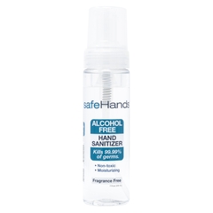 Safehands Alcohol-Free Hand Sanitizer safeHands 7 oz. BZK (Benzalkonium Chloride) Foaming Pump Bottle