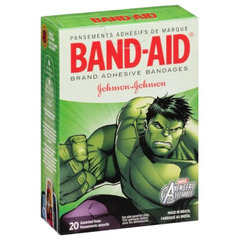 Johnson & Johnson Band-Aid&reg; Plastic Adhesive Strips, Assorted Sizes (Avengers)