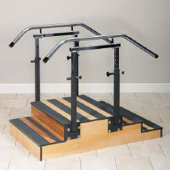 Clinton Industries Training Staircase Select Series Two-Sided 34 X 54 Inch Overall, 12 X 24 X 30 Inch Platform, 6 X 10 X 30 Inch 2 Steps, 4 X 10 X 30 Inch 3 Steps, 1/EA