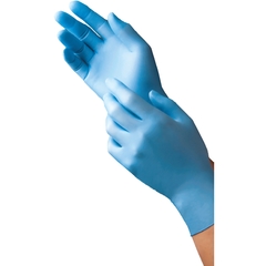 Tronex Healthcare Exam Glove 9252 Series Medium NonSterile Nitrile Standard Cuff Length Textured Fingertips Blue Not Chemo Approved, 200/BX, 10BX/CS