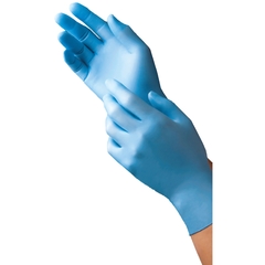 Tronex Healthcare Exam Glove 9252 Series X-Large NonSterile Nitrile Standard Cuff Length Textured Fingertips Blue Not Chemo Approved, 200/BX, 10BX/CS