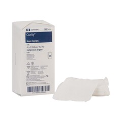 Cardinal Health Sponge Dressing Curity&reg; Cotton 8-Ply 4 X 4 Inch Square, 200EA/PK 20PK/CS