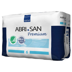 MON938103BG - Abena - Abri-San 6 Premium Incontinence Pads, Moderate to Heavy