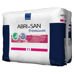MON938107CS - Abena - Abri-San 11 Premium Incontinence Pads, Moderate to Heavy