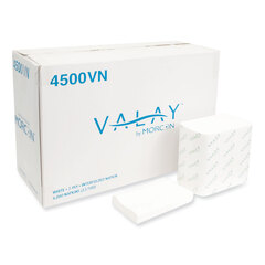 Morcon Valay Interfolded Napkins, 2-Ply, 6.5 x 8.25, White, 500/Pack, 12 Packs/Carton