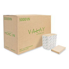 Morcon Valay Interfolded Napkins, 2-Ply, 6.5 x 8.25, Kraft, 6,000/Carton