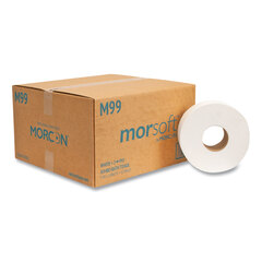 Morcon Jumbo Bath Tissue, Septic Safe, 2-Ply, White, 3.3