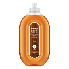 Method Products Squirt + Mop Wood Floor Cleaner, Almond Scent, 25 oz Squirt Bottle, 6/Carton