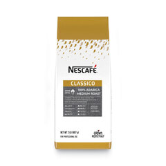 Nestle Classico 100% Arabica Roast Ground Coffee, Medium Blend, 2 lb Bag, 6/Carton