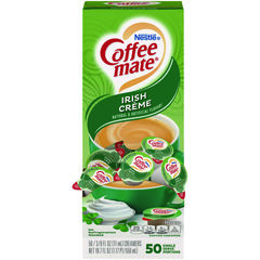 Nestle Liquid Coffee Creamer, Irish Creme, 0.38 oz Mini Cups, 50/Box
