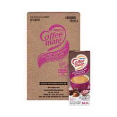Nestle Liquid Coffee Creamer, Salted Caramel Chocolate, 0.38 oz Mini Cups, 50/Box, 4 Boxes/Carton, 200 Total/Carton