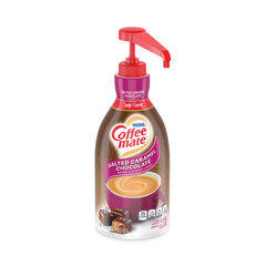 Nestle Liquid Creamer Pump Bottle, Salted Caramel, 1.5 Liter Pump Bottle, 2/Carton