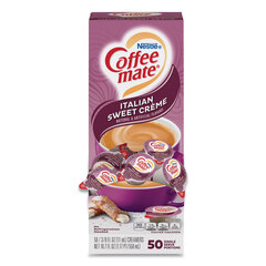 Nestle Liquid Coffee Creamer, Italian Sweet Creme, 0.38 oz Mini Cups, 50/Box