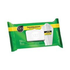 Sani Professional Degreasing Multi-Surface Wipes, 1-Ply, 11.5 x 10, 75, Floral Scent, White, Wipes/Pack, 9 Packs/Carton