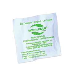 Nice Pak Wet-Nap Premoistened Towelettes, 5 x 7 3/4, White, 100/Pack, 10 Packs/Carton