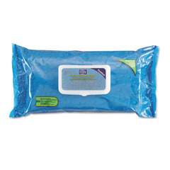 Nice Pak Hygea Adult Wash Cloths, 9.5 x 11.5, White, 60 Wipes/Tub, 6 Tubs/Carton