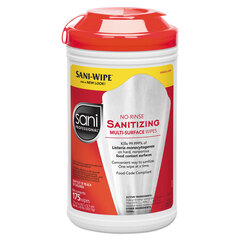 NICP66784 - Sani Professional® Table Turners® No-Rinse Sanitizing Wipes