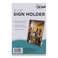 NUD35446 - NuDell™ Clear Plastic Sign Holders